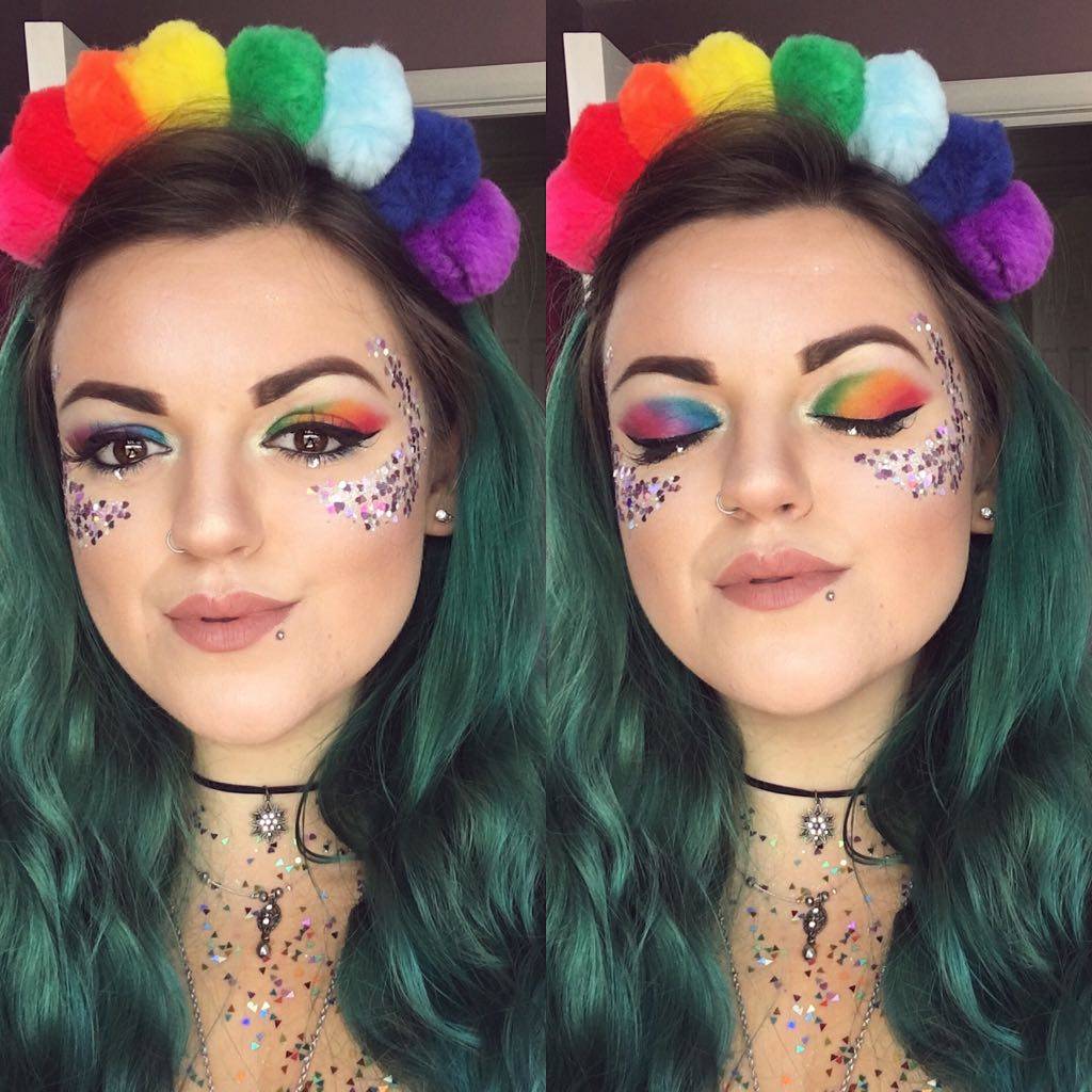 Rainbow Eyeshadow Makeup Pride Dust and Dance Glitter