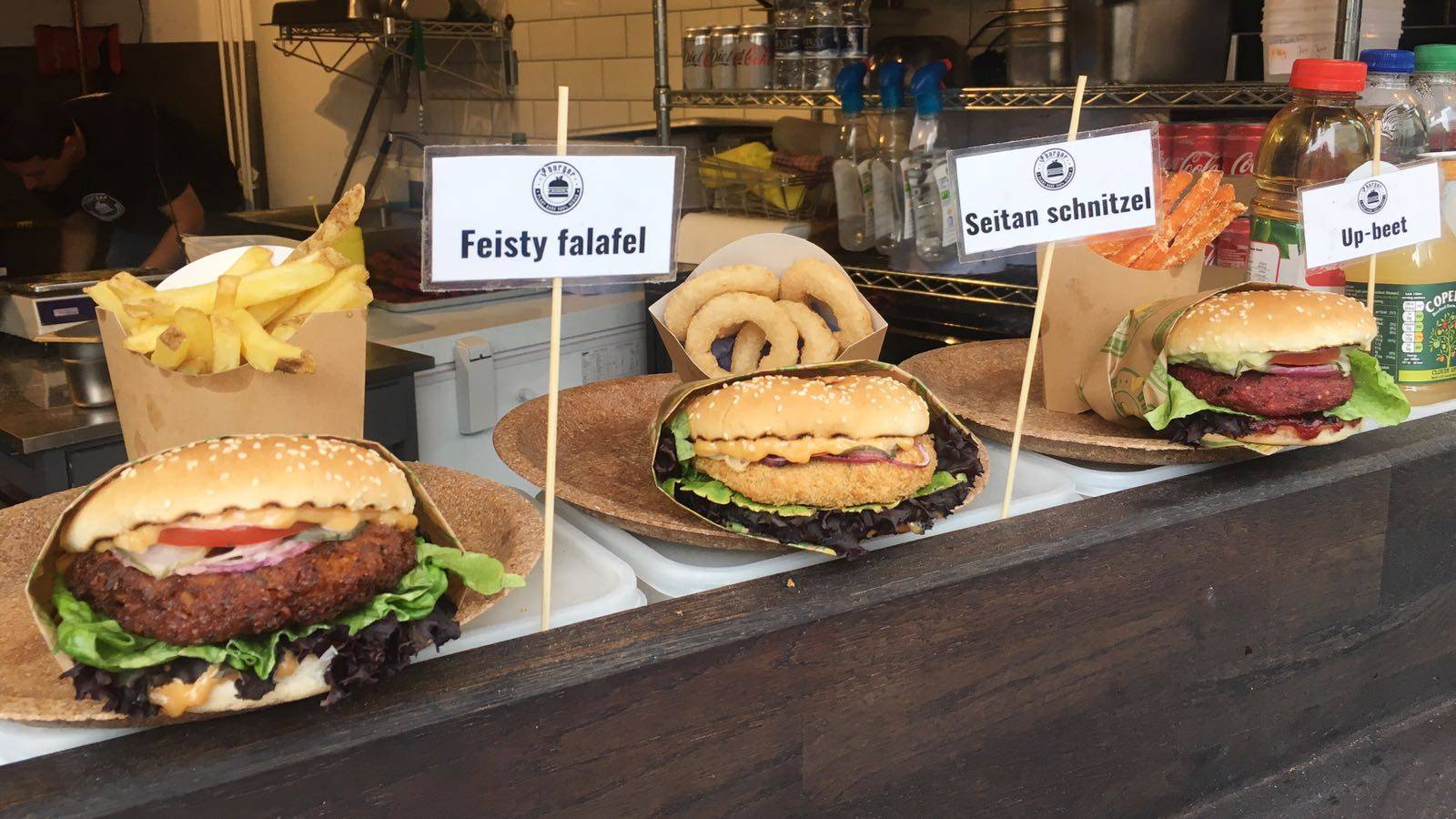 VBurger Camden London Vegan Burger Seitan Schnitzel