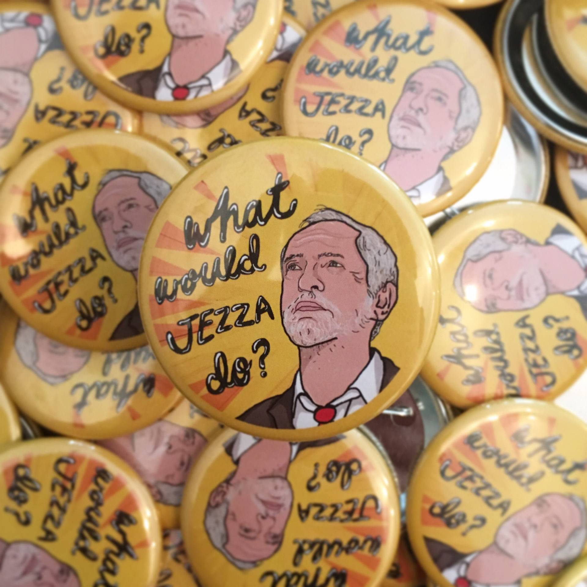 Moocy Lu's Designs What Would Jezza Do Badge Jeremy Corbyn