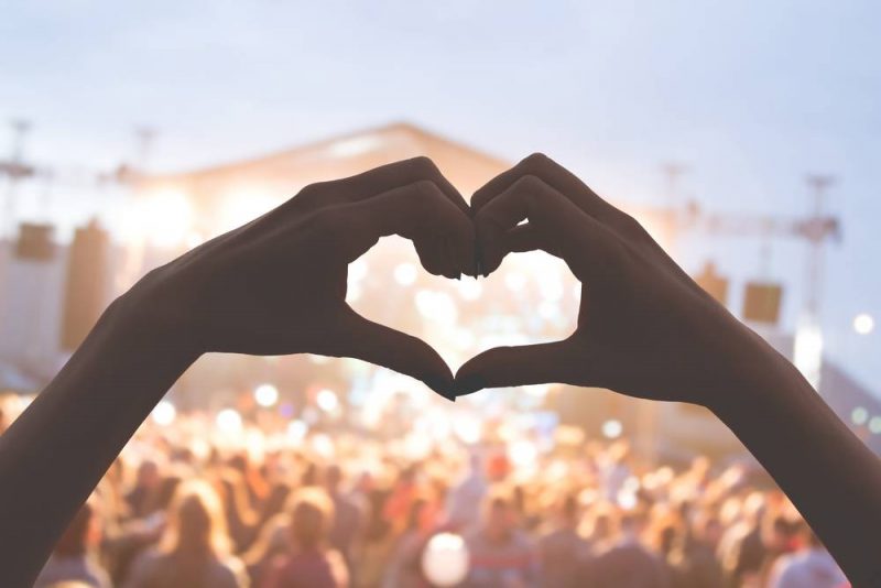 Summer Festival UK Live Music Stage Love Heart