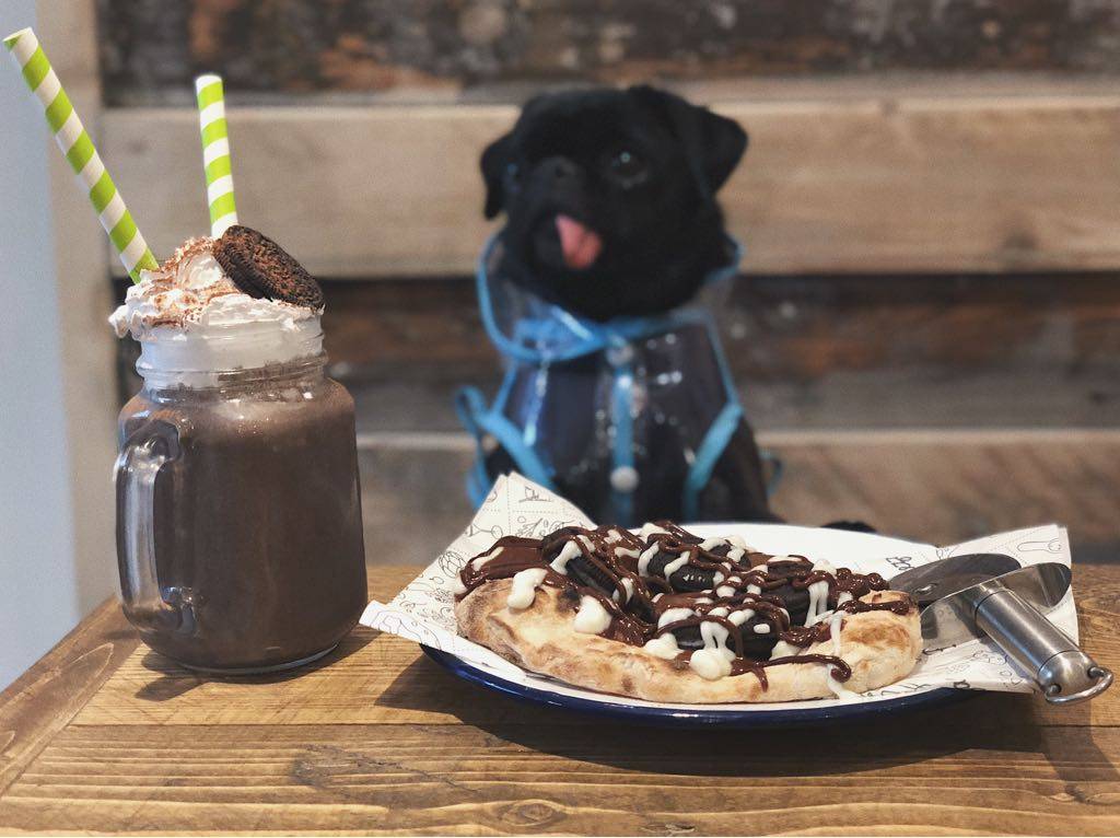 Purezza Camden Vegan Oreo Pizza Vegan Freakshake Suki Pug