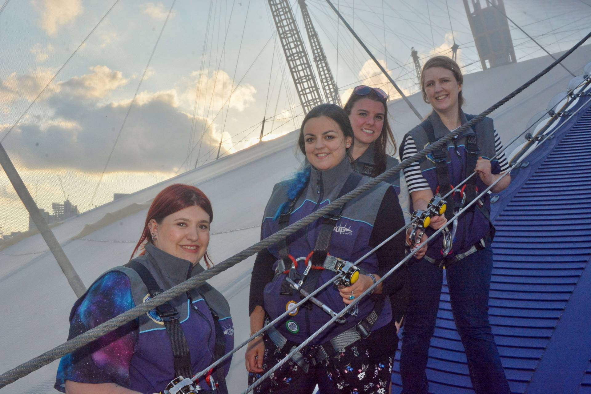 Up At The O2 Climbing Over The Millenial Dome