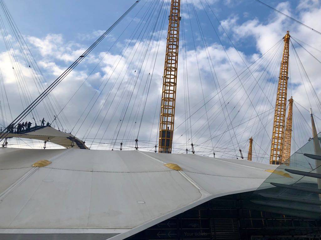 Up At The O2 Climbing Over The Millenial Dome