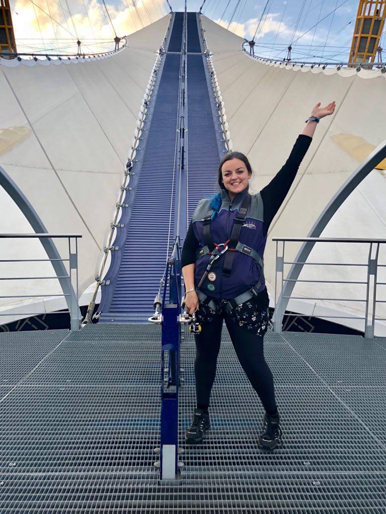 Up At The O2 Climbing Over The Millenial Dome