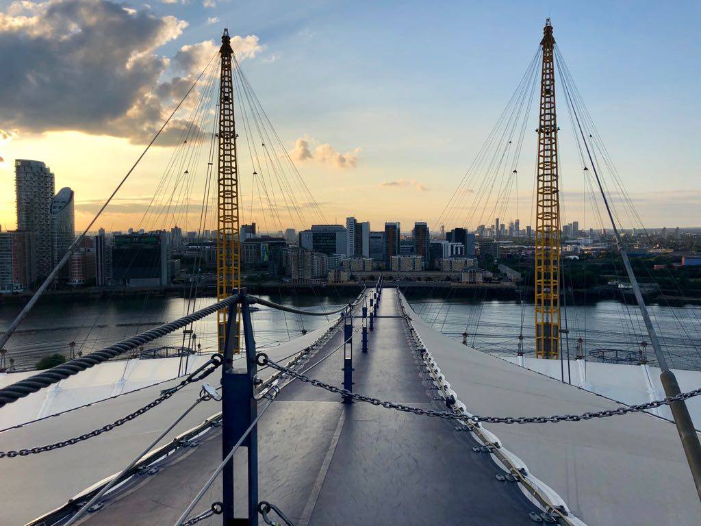 Up At The O2 Climbing Over The Millenial Dome