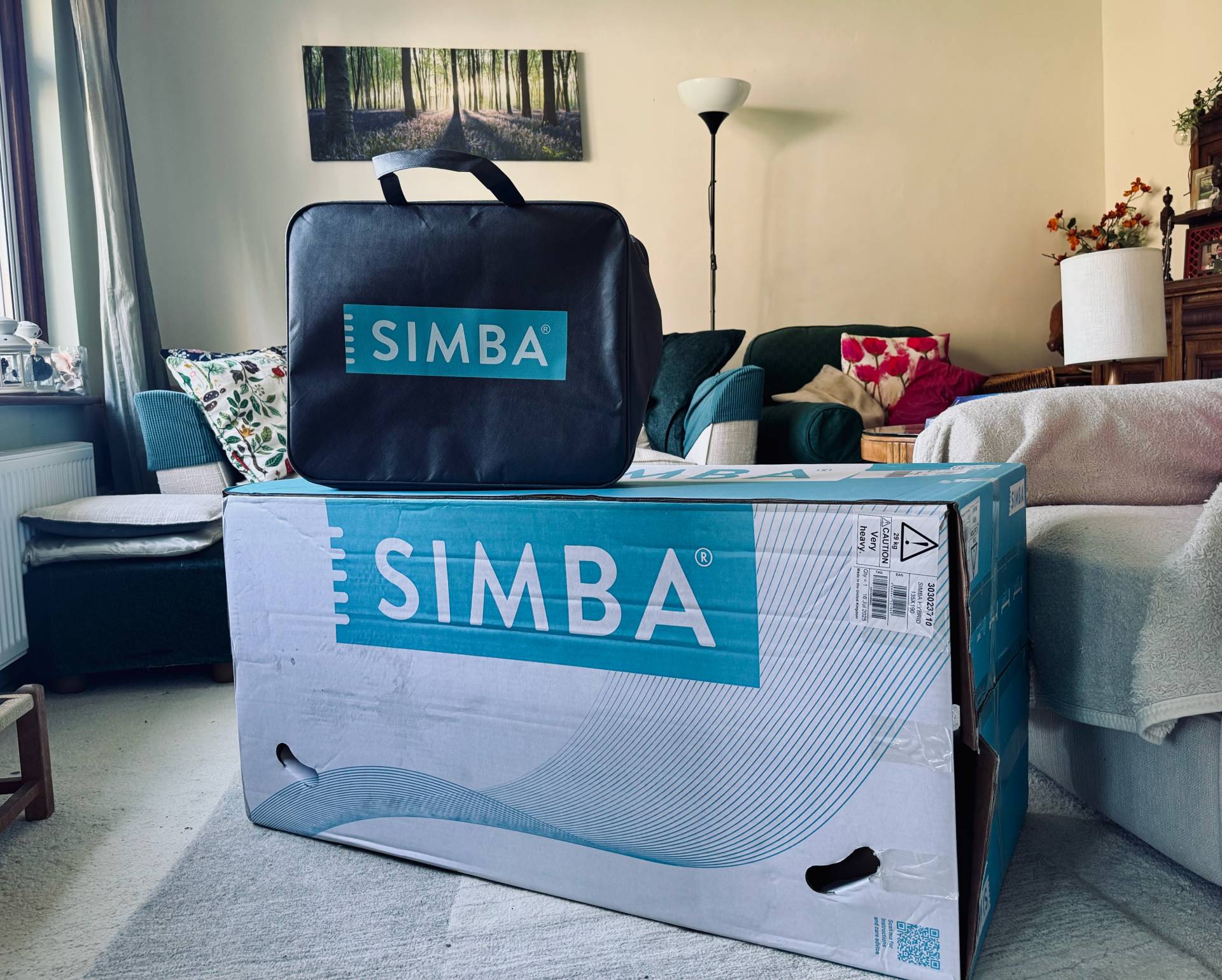 Simba Mattress Hybrid in box packaging